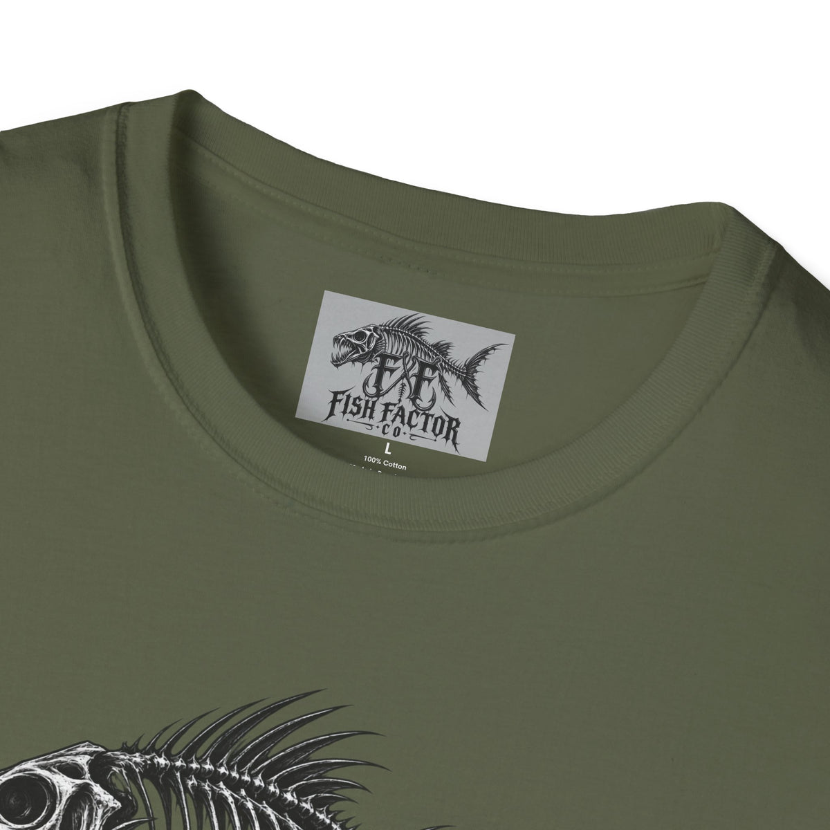 Fish Factor skeletal fish graphic T-Shirt | Fishing logo tee