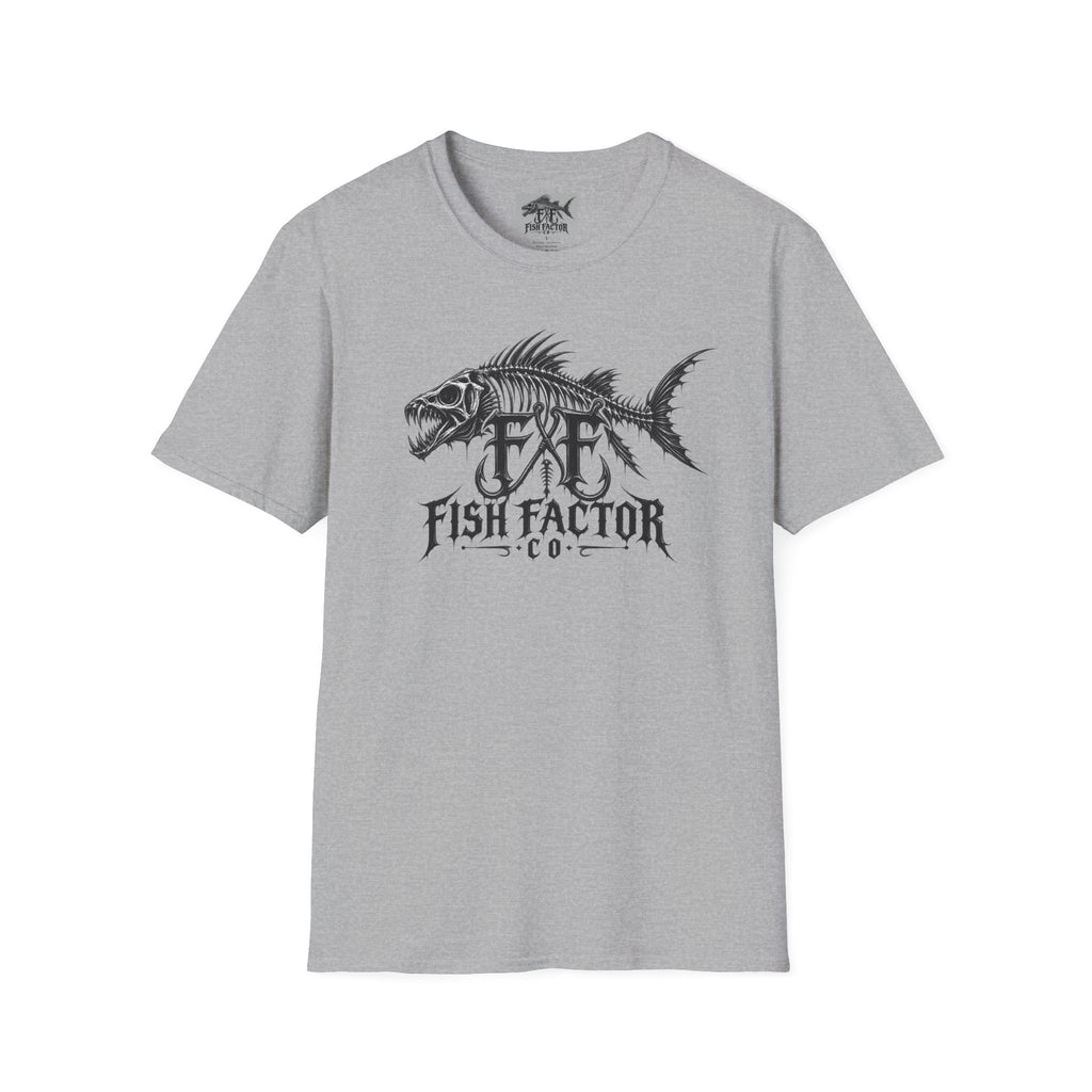 Fish Factor skeletal fish graphic T-Shirt | Fishing logo tee