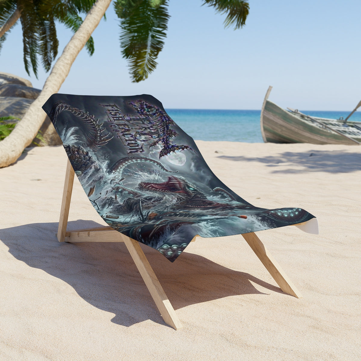 Beach Towel — Kraken Monster Surf Design (Fish Factor)