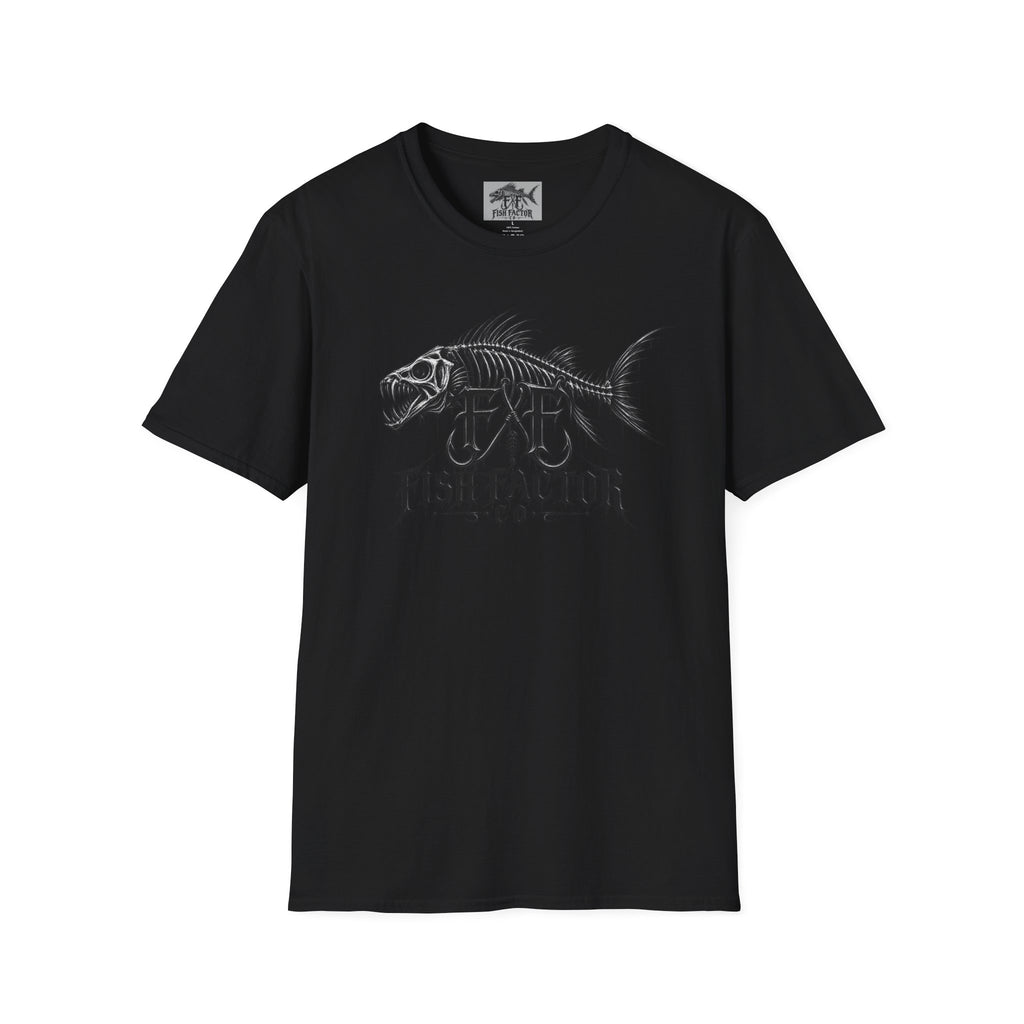 Fish Factor skeletal fish graphic T-Shirt | Fishing logo tee