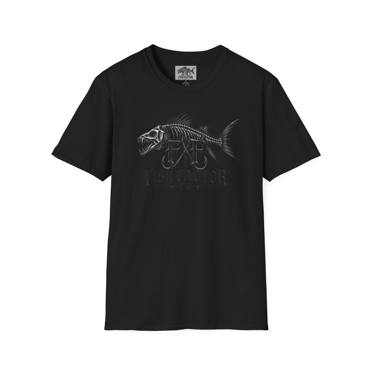 Fish Factor skeletal fish graphic T-Shirt | Fishing logo tee