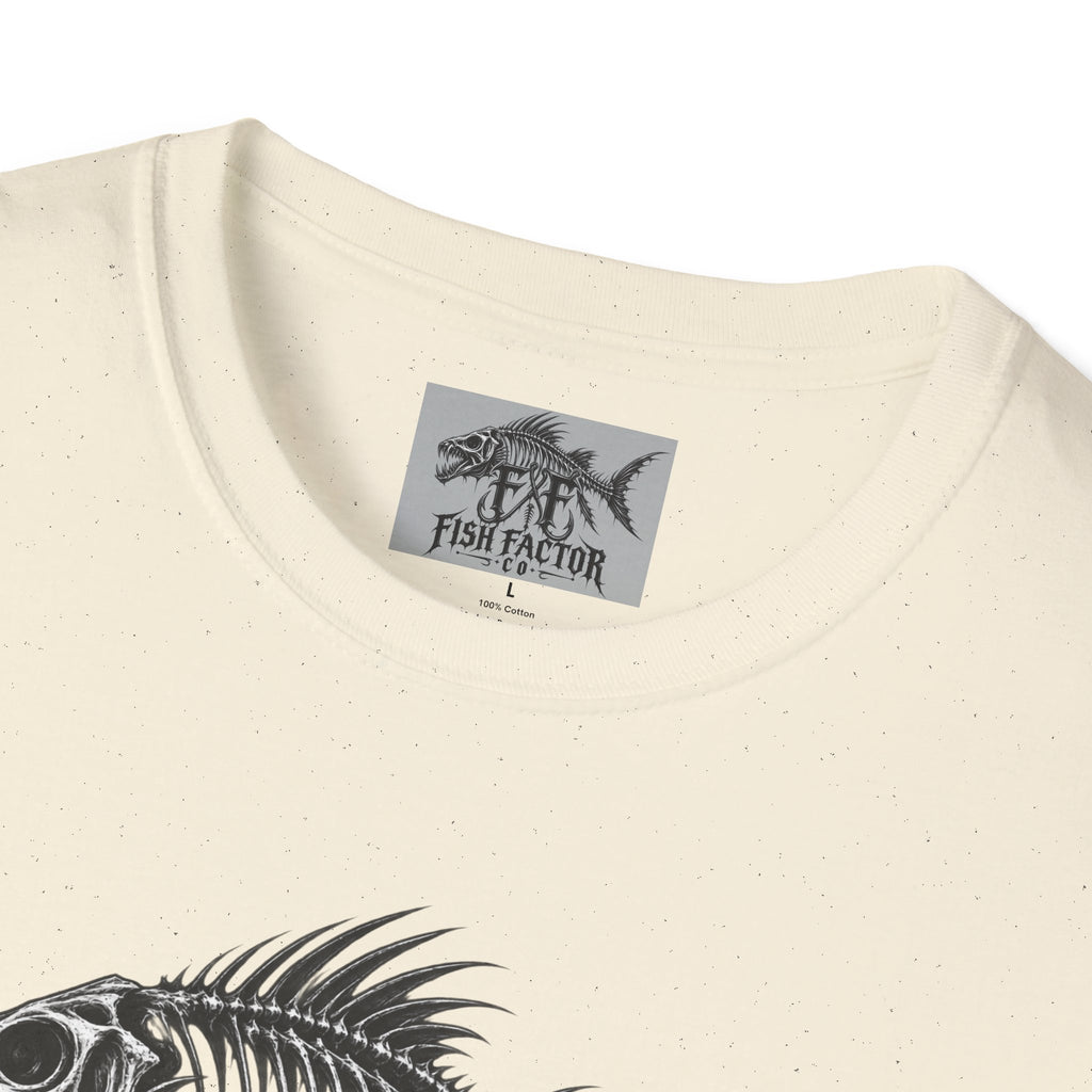 Fish Factor skeletal fish graphic T-Shirt | Fishing logo tee