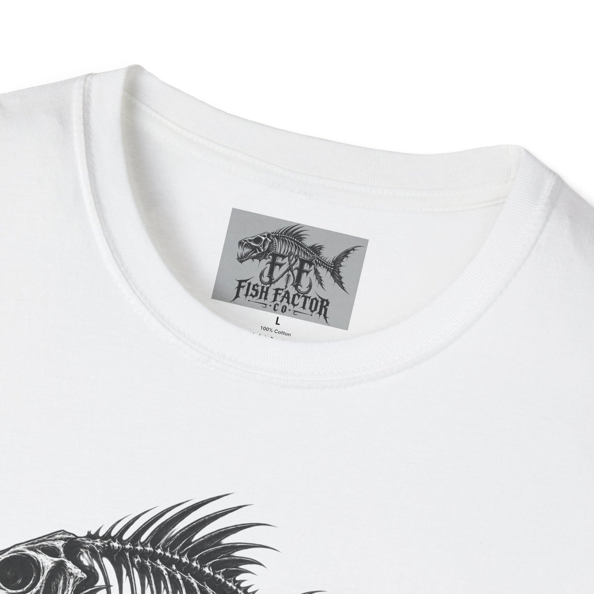 Fish Factor skeletal fish graphic T-Shirt | Fishing logo tee
