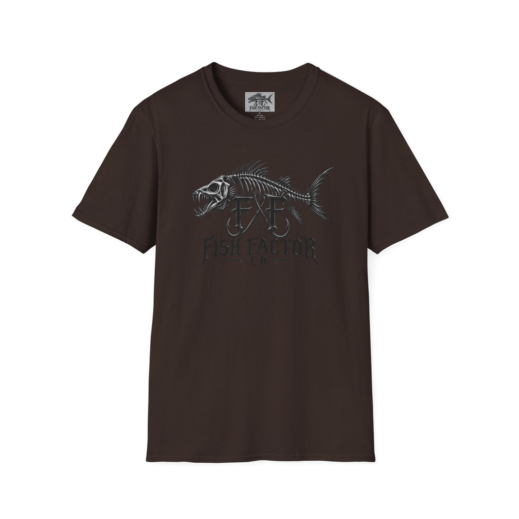 Fish Factor skeletal fish graphic T-Shirt | Fishing logo tee