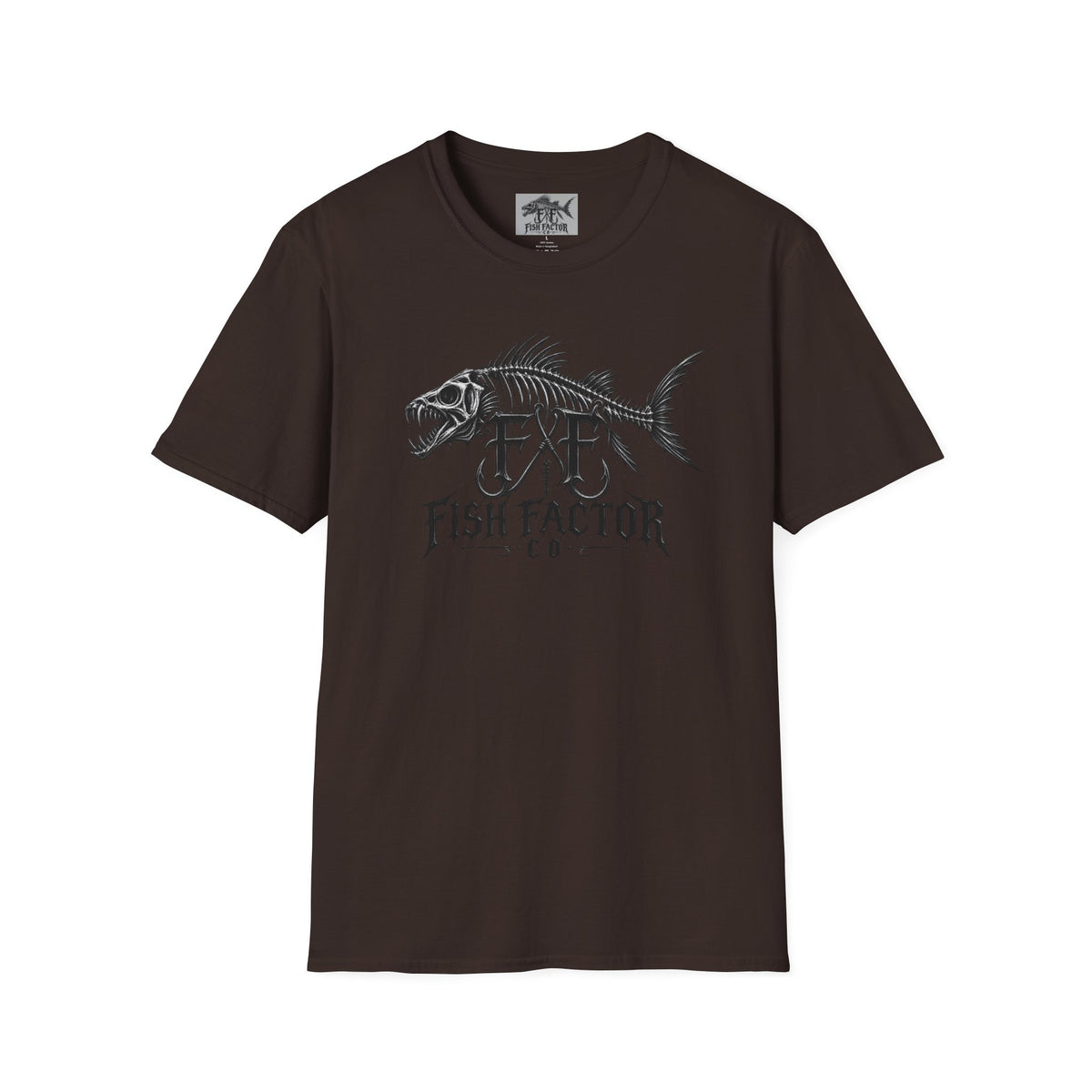 Fish Factor skeletal fish graphic T-Shirt | Fishing logo tee