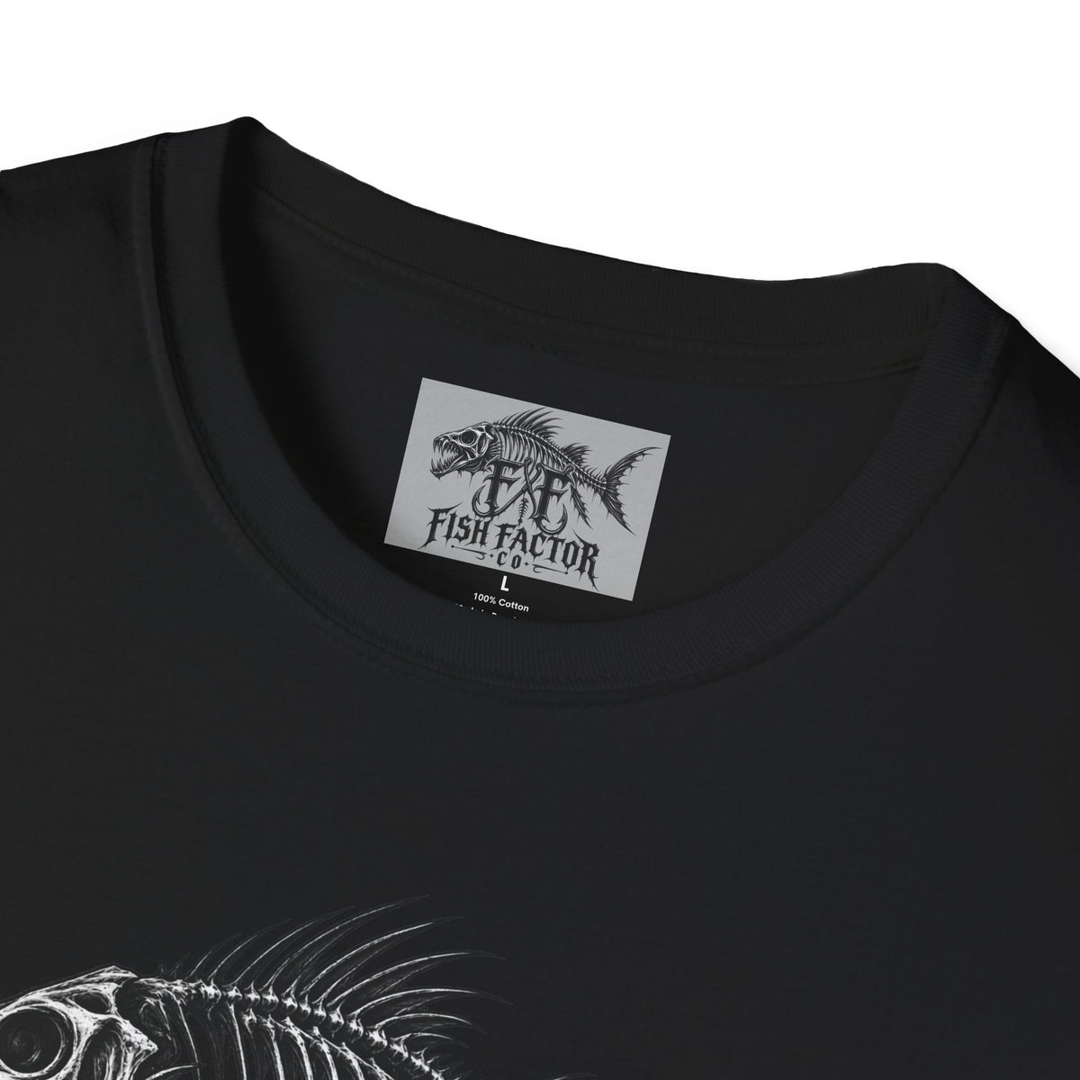 Fish Factor skeletal fish graphic T-Shirt | Fishing logo tee