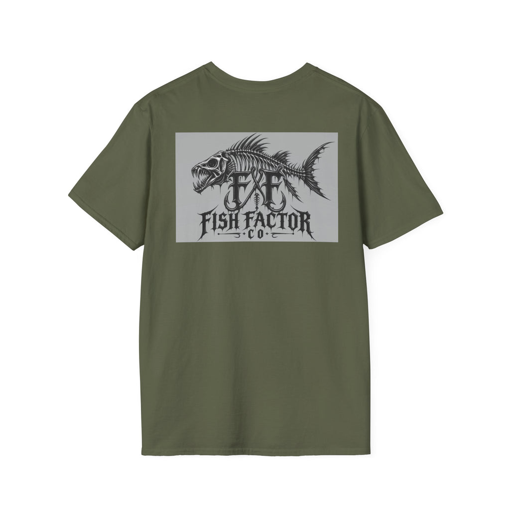 Fish Factor skeletal fish graphic T-Shirt | Fishing logo tee