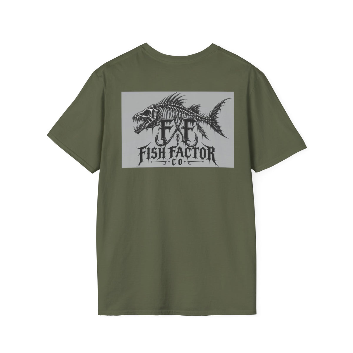 Fish Factor skeletal fish graphic T-Shirt | Fishing logo tee