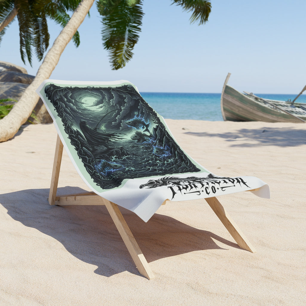 Ocean Abyss Beach Towel — Fish Factor Co. Nautical Surf Design