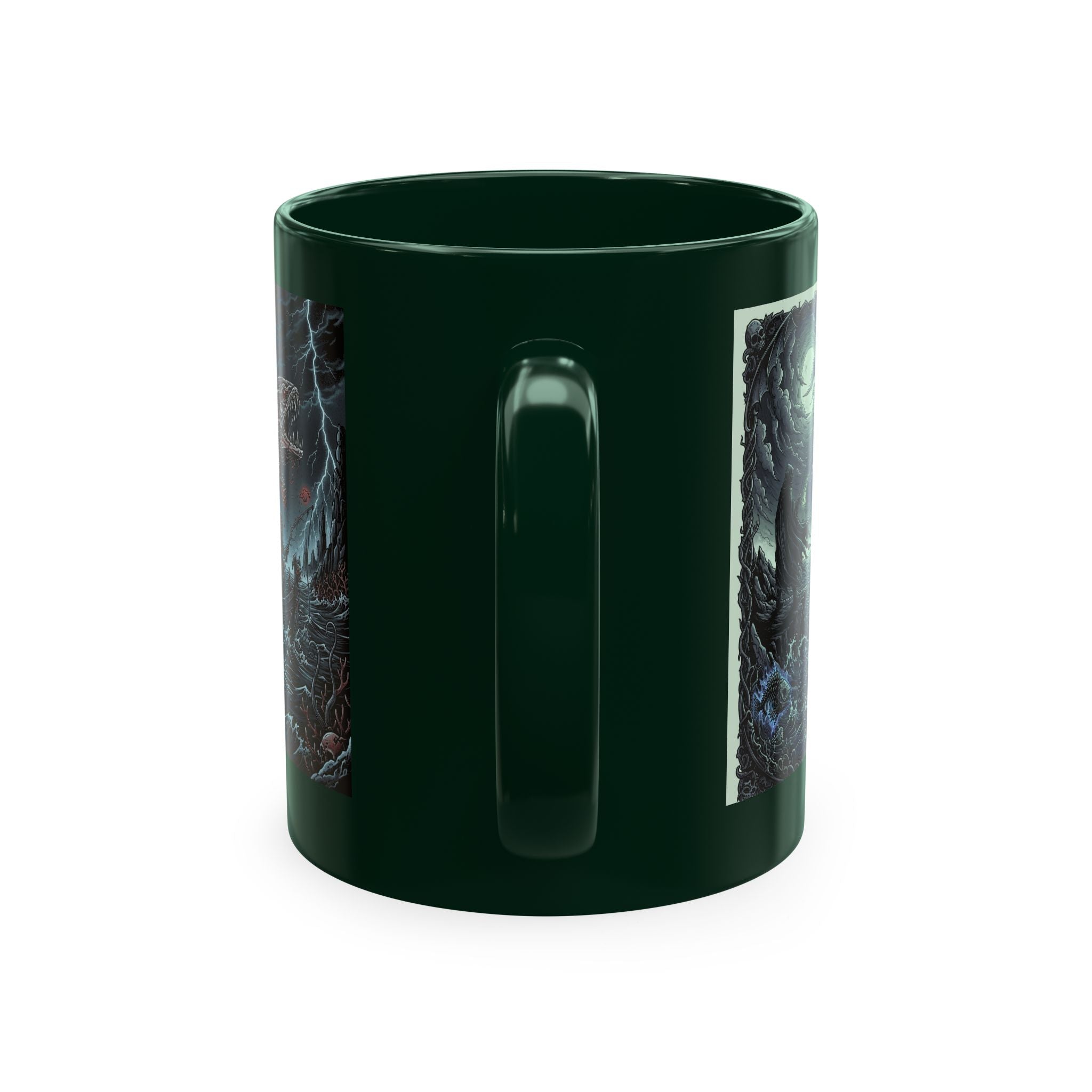 Fish Factor Co Skeletal Fish Illustration Mug | Nautical Ocean Skull Art