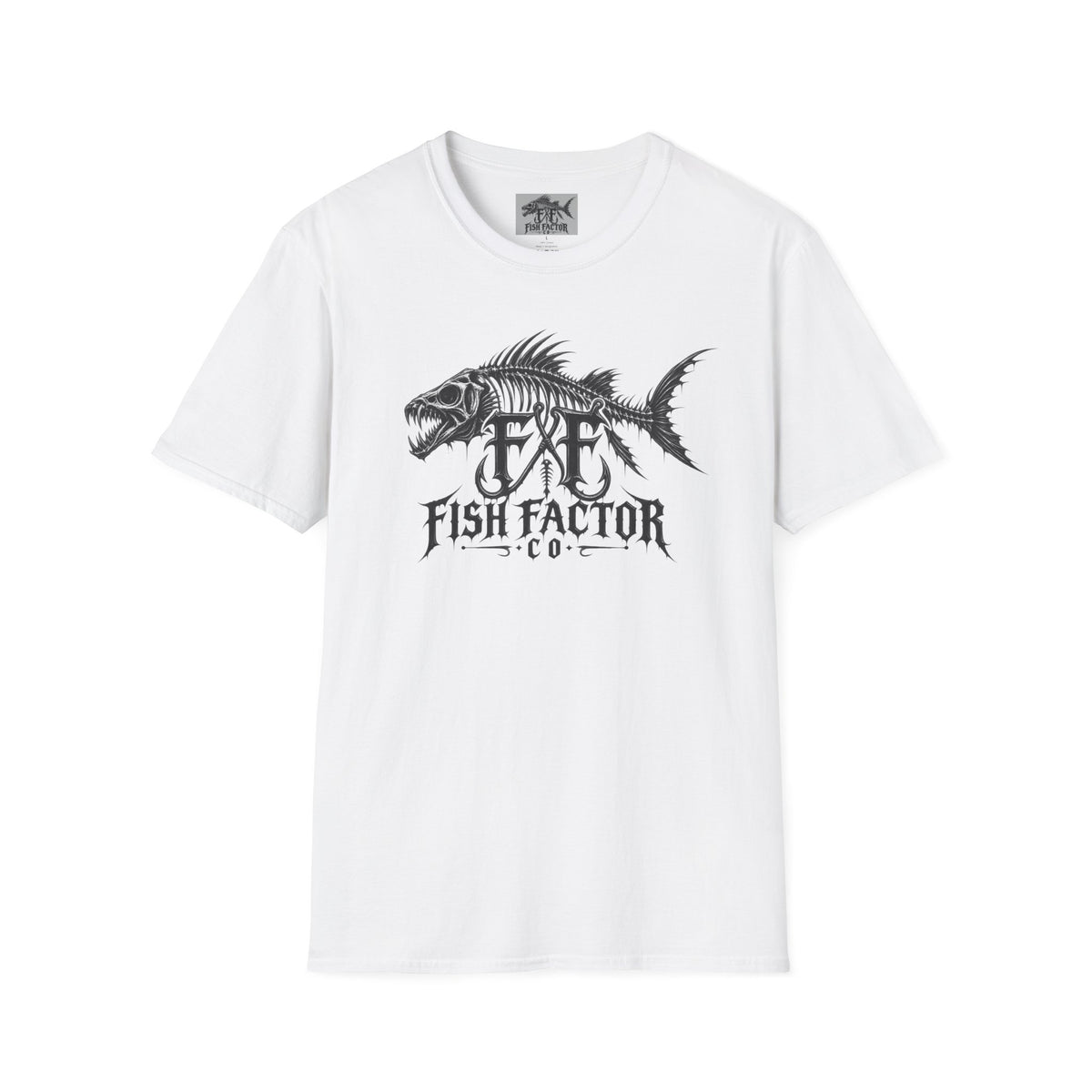 Fish Factor skeletal fish graphic T-Shirt | Fishing logo tee