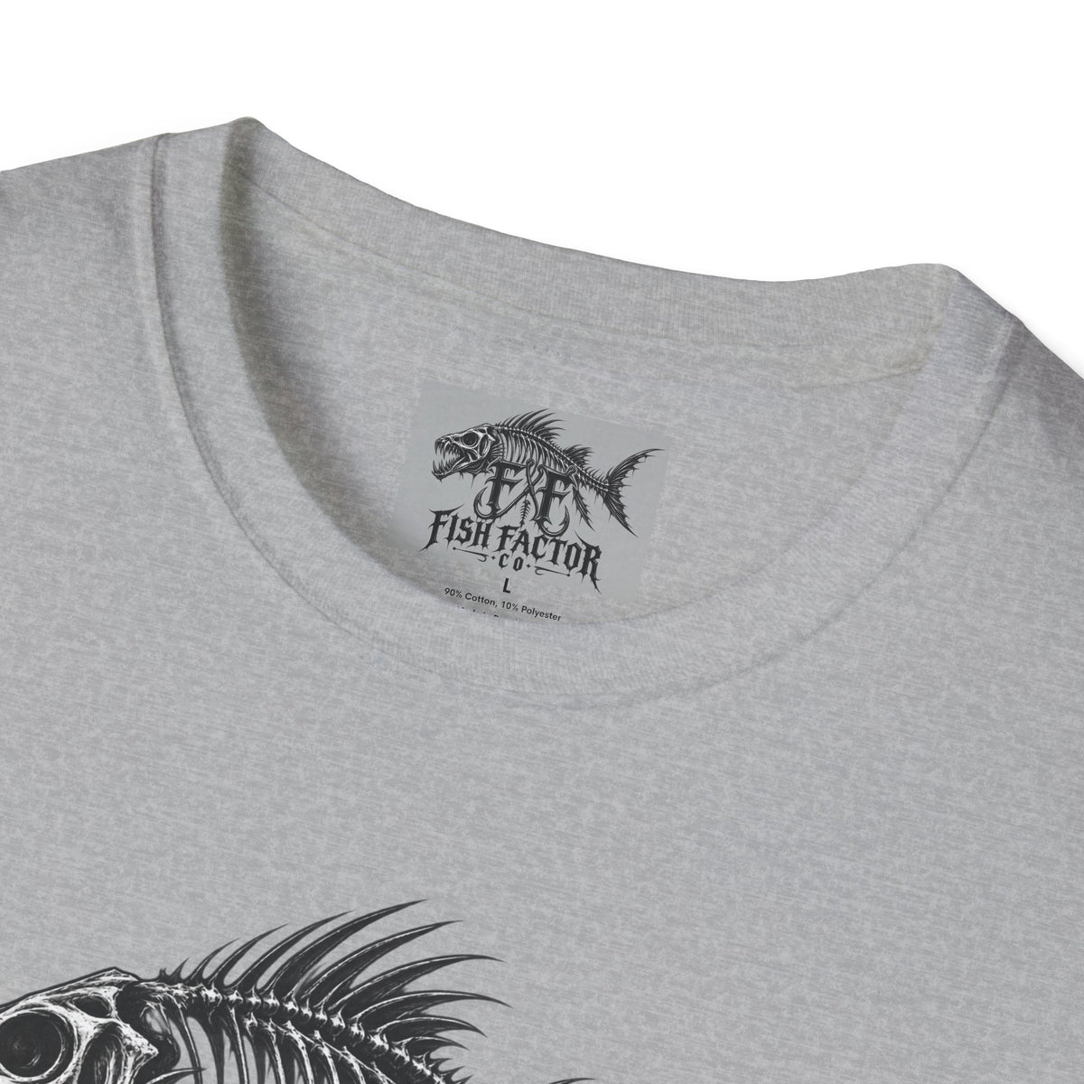 Fish Factor skeletal fish graphic T-Shirt | Fishing logo tee
