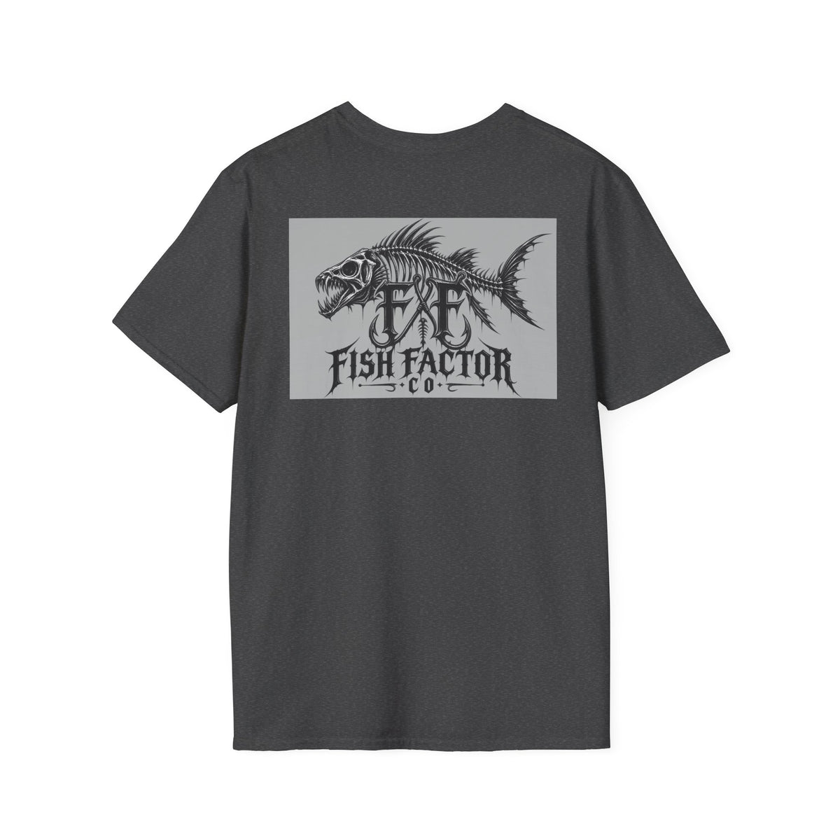 Fish Factor skeletal fish graphic T-Shirt | Fishing logo tee