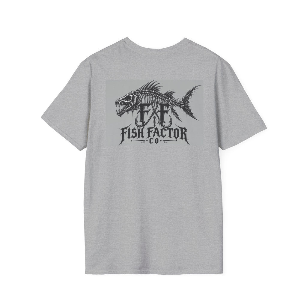 Fish Factor skeletal fish graphic T-Shirt | Fishing logo tee