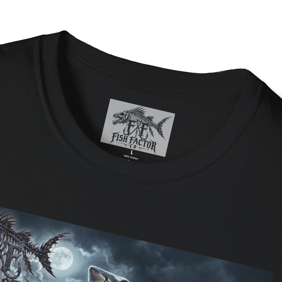 Skeleton Shark Ocean Scene T-Shirt | Fish Factor Graphic Tee